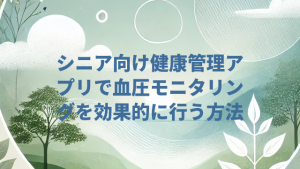 シニア向け健康管理アプリで血圧モニタリングを効果的に行う方法